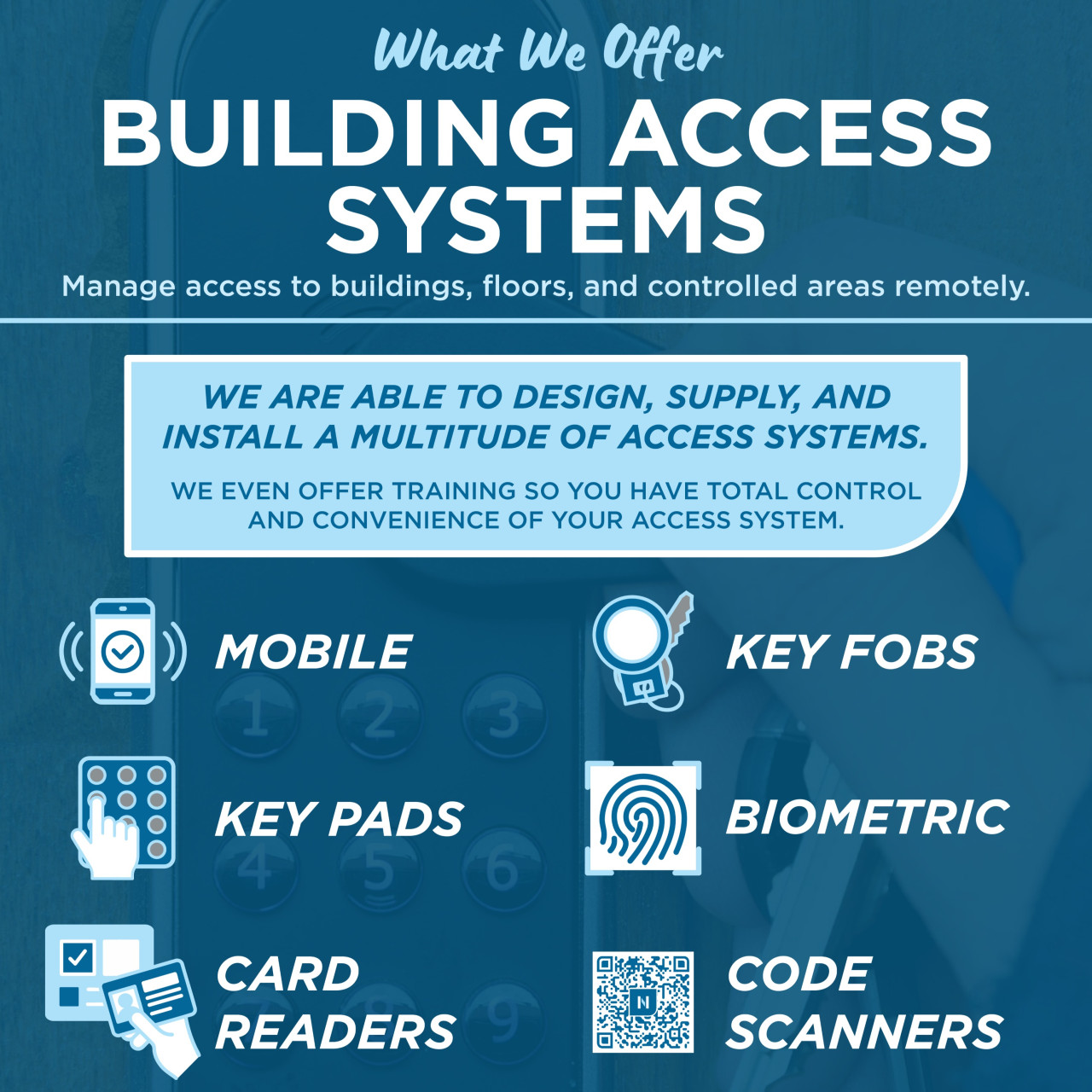 Nexus Technology Partners - Types of Building Access Systems Graphic